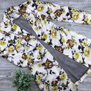 KAY UNGER NEW YORK METALLIC FLORAL SILK JACKET